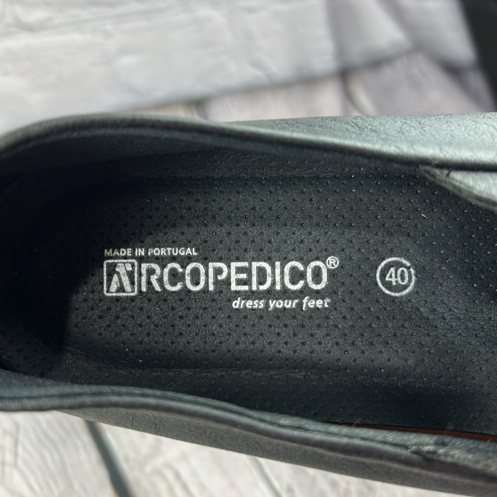 A’RCIPEDICO ITATIAIA Made in PORTUGAL Black Lightweight Slip On Mary Jane Flats - Picture 9 of 17